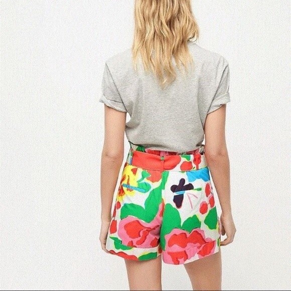 NWT J. Crew Pleated Short In Ratti Jardin Floral Shorts 4 - Picture 2 of 8